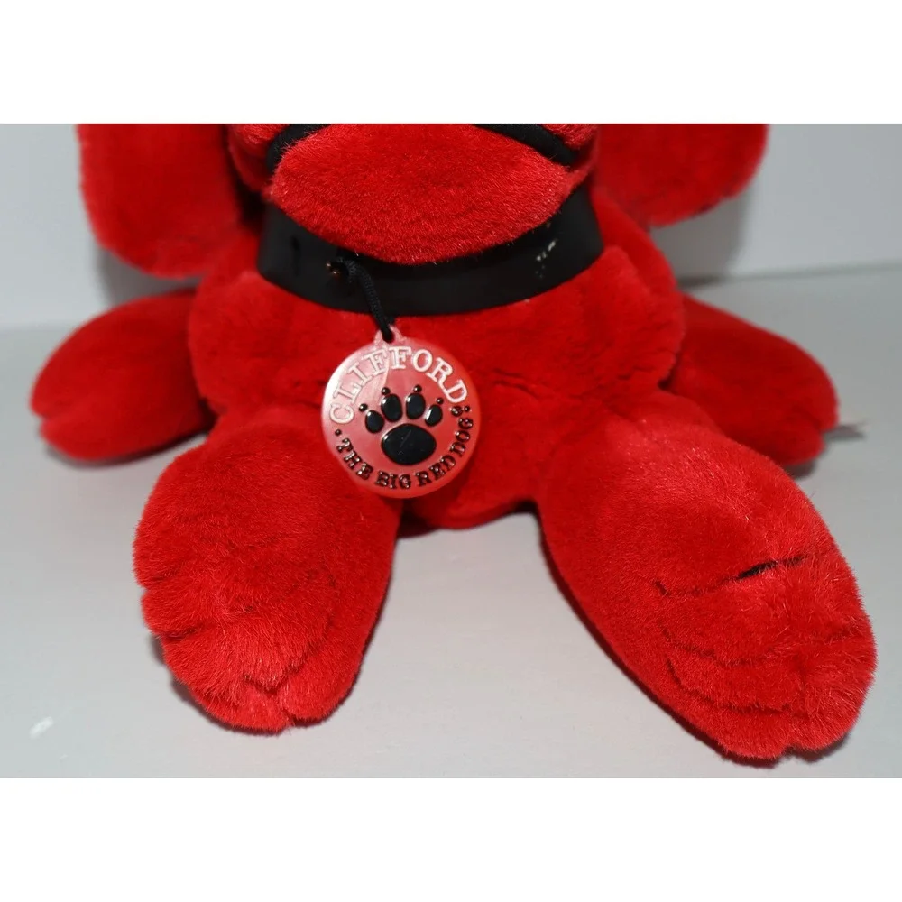 Vintage 1991 Clifford the Big Red Dog Dakin Plush Hand Puppet Red 14 Inch Toy